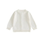 Toddler Baby Girl Cardigan Sweater Long Sleeve Button Up Knit Sweater Cardigan Tops Fall Clothes