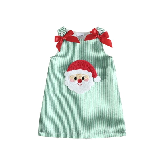 Toddler Baby Girl Christmas Dress Santa Claus/Gingerbread/Merry Dress Fall Clothes