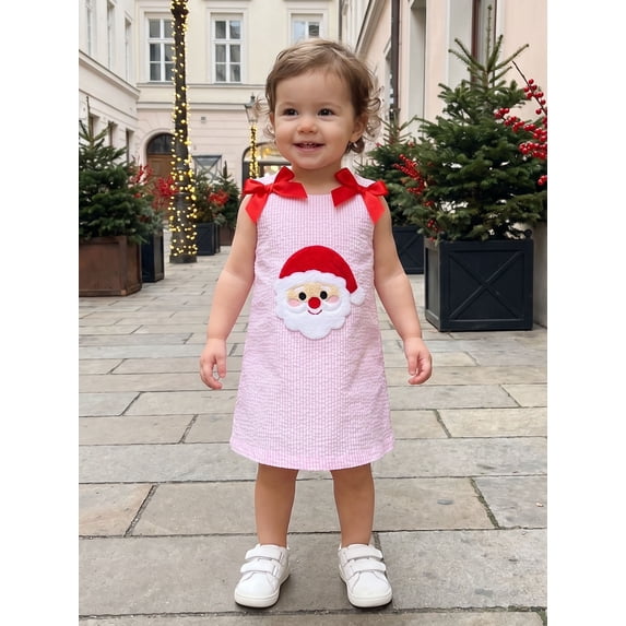 Toddler Baby Girl Christmas Dress Santa Claus/Gingerbread/Merry Dress Fall Clothes