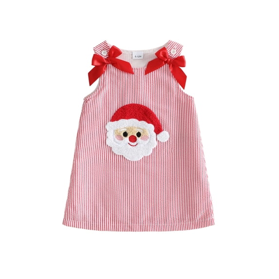 Toddler Baby Girl Christmas Dress Santa Claus/Gingerbread/Merry Dress Fall Clothes