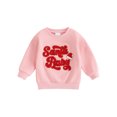 thumbnail image 1 of Toddler Baby Girl Christmas Outfit Santa Baby Sweatshirt Long Sleeve Sweater Shirt Pullover Top Fall Winter Xmas Holiday Clothes, 1 of 8