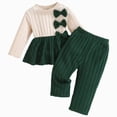 thumbnail image 1 of Toddler Baby Girl Clothes Fall Winter Outfits Infant Girl Sweatshirt Top Pants Set 18-24 Months, 1 of 6
