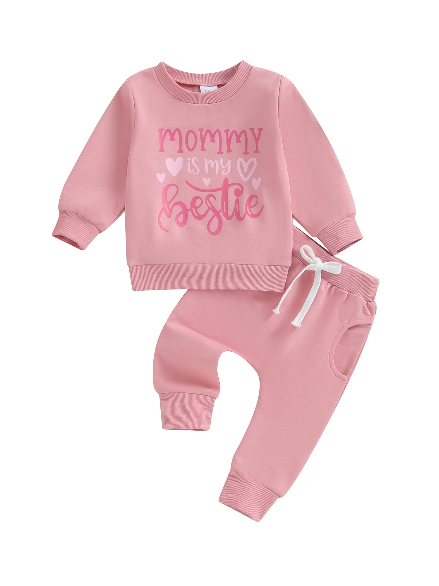 Conjunto De Invierno Para Niña 2 Piezas - Chaqueta Con Capucha Y Pantalones Suaves, Tallas 1-6 Años