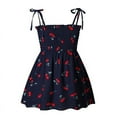 thumbnail image 1 of Toddler Baby Girl Dresses Casual Sleeveless Straps Cute Floral Princess Sundress Summer Toddler Clothes Outfits 2-7T, 1 of 9