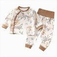 thumbnail image 1 of Toddler Baby Girl Fall Clothes Waffle Contrast Color Sweatshirt Pants Sets Winter Outfits 6-12 Months 12-24 Months 2t 3t 4t 5t 6t 7t 8t 9t Children,Comfy 12-18 Months, 1 of 6