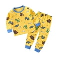 thumbnail image 1 of Caqnni Toddler Baby Girl Fall Outfit Color Block Sweatshirt Top Elastic Waist Pant Cute Infant Newborn Winter Clothes Set 12 18 24 M 1t 2t 3t 4t Pajamas & Dailywear Set（Orange，6-12 Months）, 1 of 3