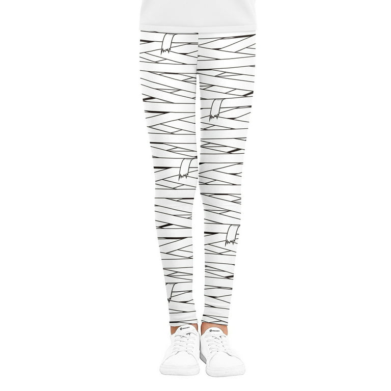 White Spider Web Print Pattern Women Leggings