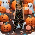 Toddler Baby Girl Halloween Prints Jumpsuit Sleeveless Romper Outfits