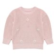 thumbnail image 1 of Toddler Baby Girl Knit Sweater Infant Warm Long Sleeve Flower Pullover Sweatshirt Fall Winter Clothes, 1 of 3