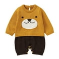 Toddler Baby Girl Knit Sweaters Long Sleeve Crewneck Chunky Pullover