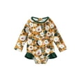 thumbnail image 1 of Toddler Baby Girl One Piece Swimsuit Long Sleeve Zipper Ruffle Swimwear Floral Bathing Suit Rash Guard Beachwear, 1 of 7