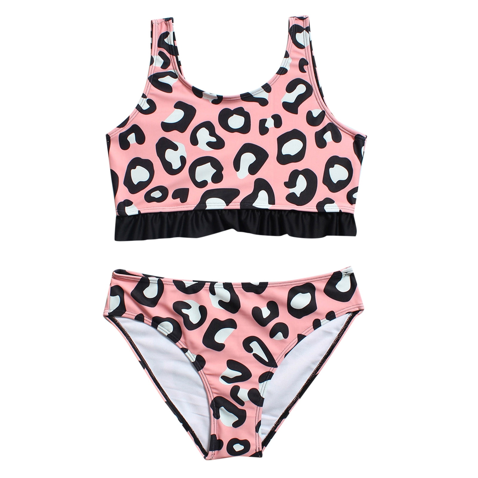 Toddler Baby Girl OnePiece Leopard Prints Swimsuit Sport Bikini Set