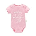 thumbnail image 1 of Toddler Baby Girl Outfit Letter Summer Clothes Girl Short Sleeve Baby Clothes 12-18 Months Baby Girl Clothes Cute boys' and girls' clothing, 1 of 4
