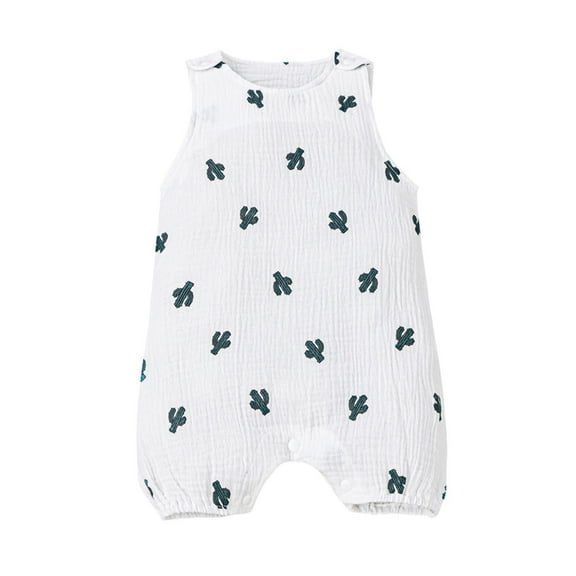 Toddler Baby Girl Rompers Baby Girls Romper Summer Sleeveless One-pieces Jumpsuit Cotton Linen Outfits Summer Jumpsuit For Girls Boys