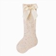 thumbnail image 1 of Toddler Baby Girl Ruffle Socks Frilly Turn-Cuff Crew Socks Solid Color with Cute Bow Soft Breathable Casual Dress Socks 0-12 Months 1T 2T 3T 4T 5T Kids, 1 of 9