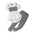 thumbnail image 1 of Toddler Baby Girl Smocked Outfit Ruffle Halter Shirt Flared Pants Set Toddler Bell Bottom Outfit Summer Clothes Girls Summer Set 2-10 Years,5-6 Years, 1 of 9