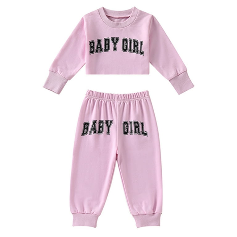 Toddler Baby Girl Spring Winter Clothes Letter Printed Sweatshirt