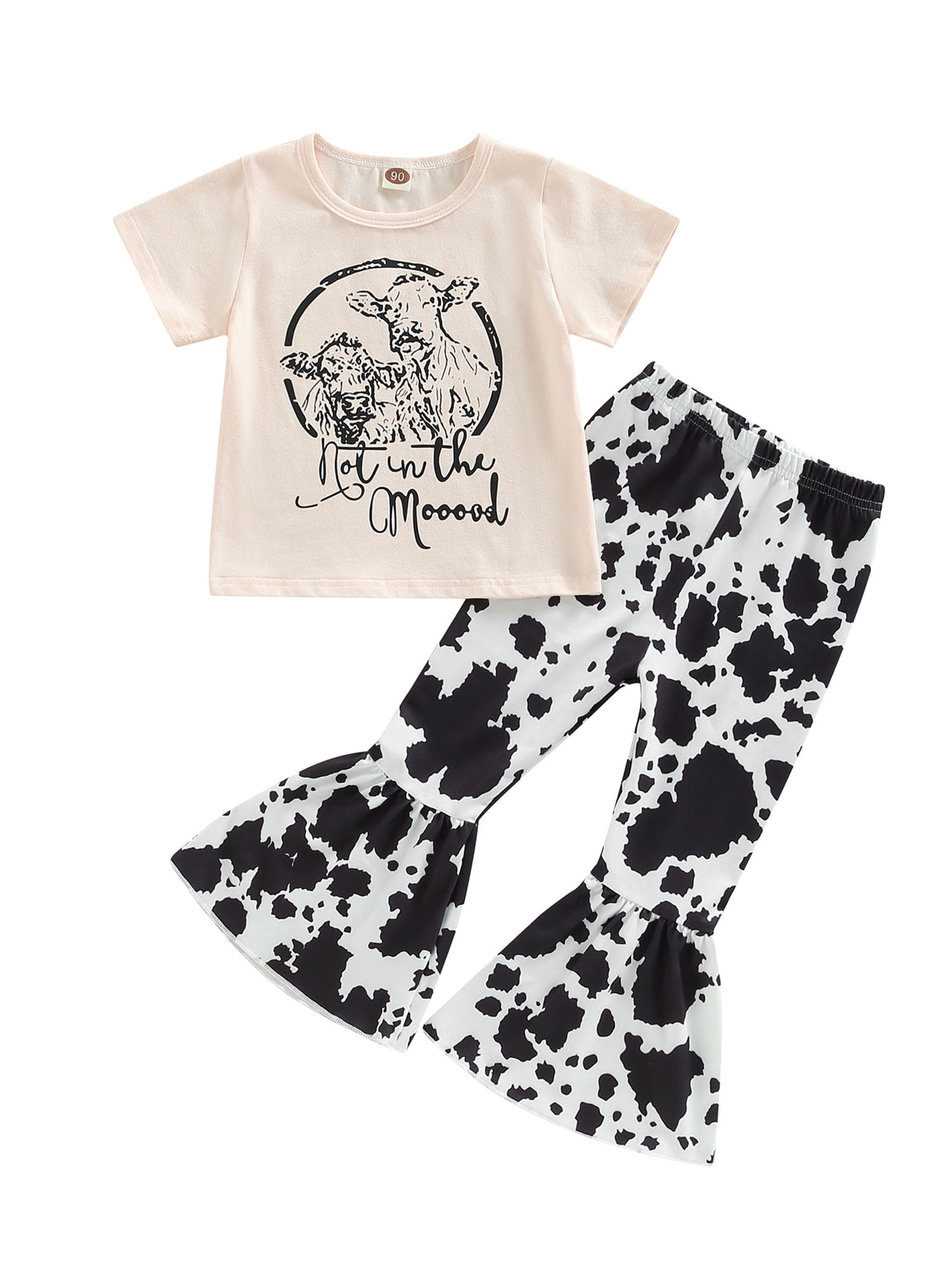 Cow Printed Girls Tee Cow Printed Girls Tee