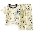 thumbnail image 1 of Toddler Baby Girl Summer Clothes Solid Jacquard Short Sleeves T-Shirt Tops + Shorts 3 6 9 12 18 24 Months Outfits Set Girls Summer Set 1-10 Years,12-18 Months, 1 of 4