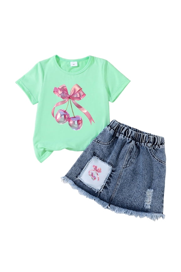 Toddler Baby Girls Summer Outfit Turkey Short Sleeved Bodysuit Ruffle Tutu Shorts Two Piece Set