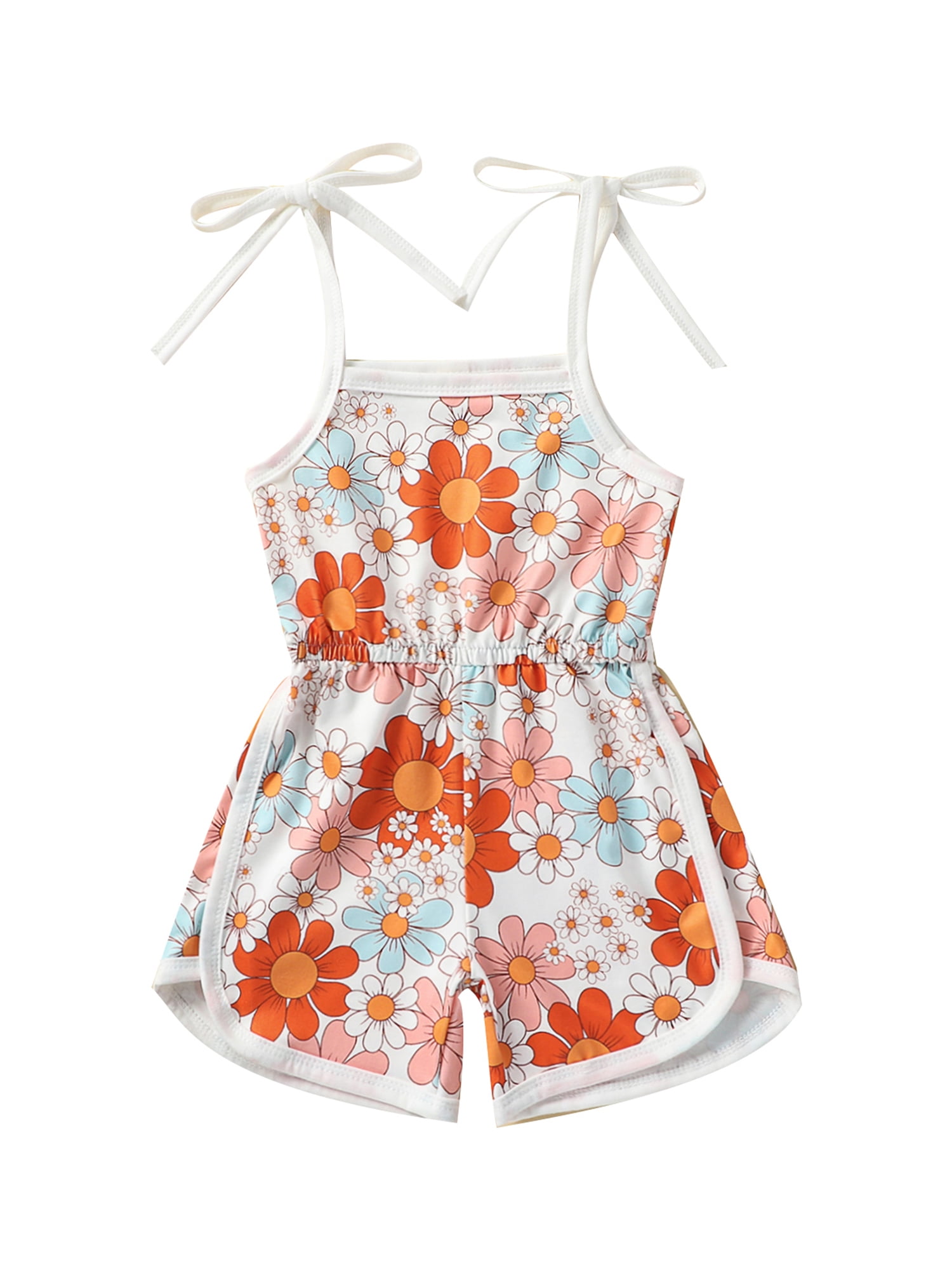 Design Summer Baby Kids Girls Sleeveless Fruits Pattern Strap Bodysuit main image 0