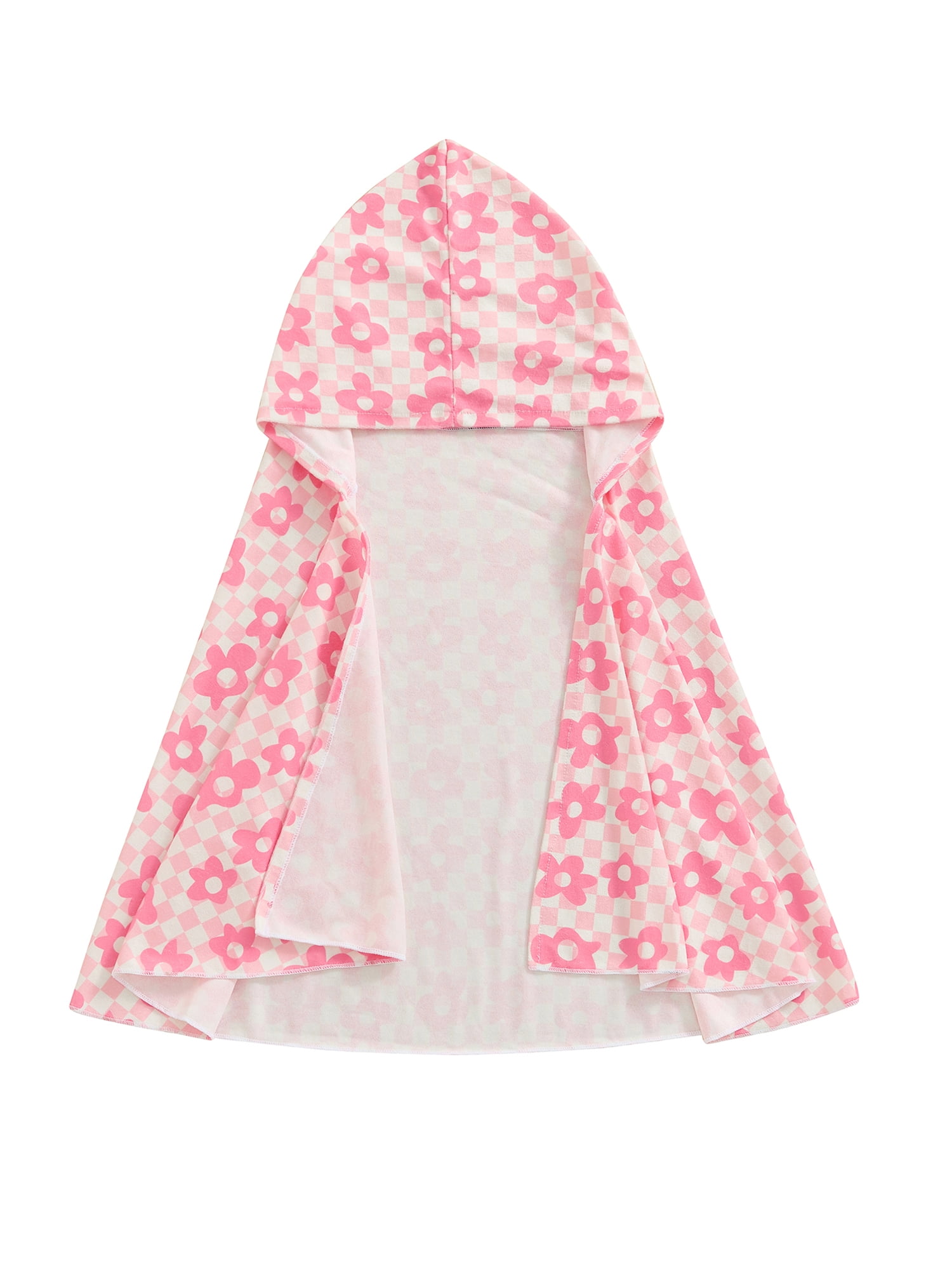Toddler Baby Girl Swimsuit Cover Up Floral Print Beach Poncho Rash