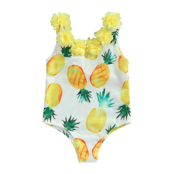 Toddler Baby Girl Swimsuit Ruffled Bikini Tankini Swimsuit Infant Swimwear One Piece Bathing Suits for Girls