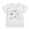 thumbnail image 1 of Toddler Baby Girl T Shirts Short Sleeve Tee Shirts Easter Baby Bunny Tshirt Easter Clothes Princess Vest Shirt Top, 1 of 8