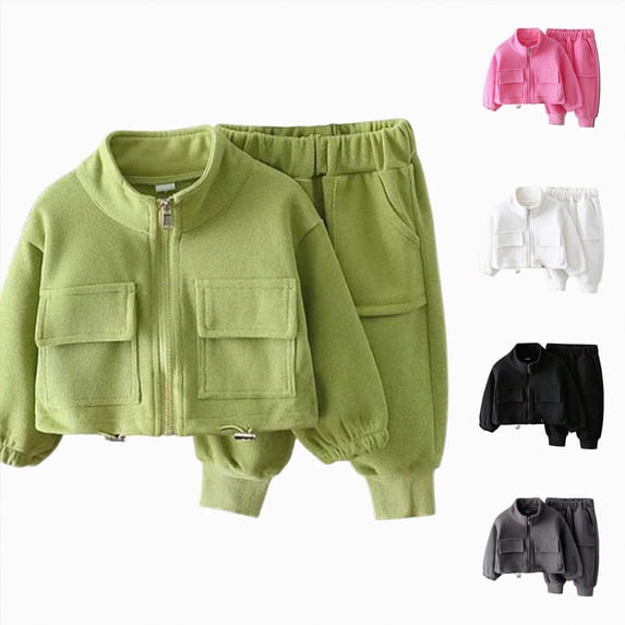 Toddler Baby Girl Tops Pants Sets Cute Graphic Pullover Sweater Pants Outfits Crew Neck Tops Trousers 4-5 Years