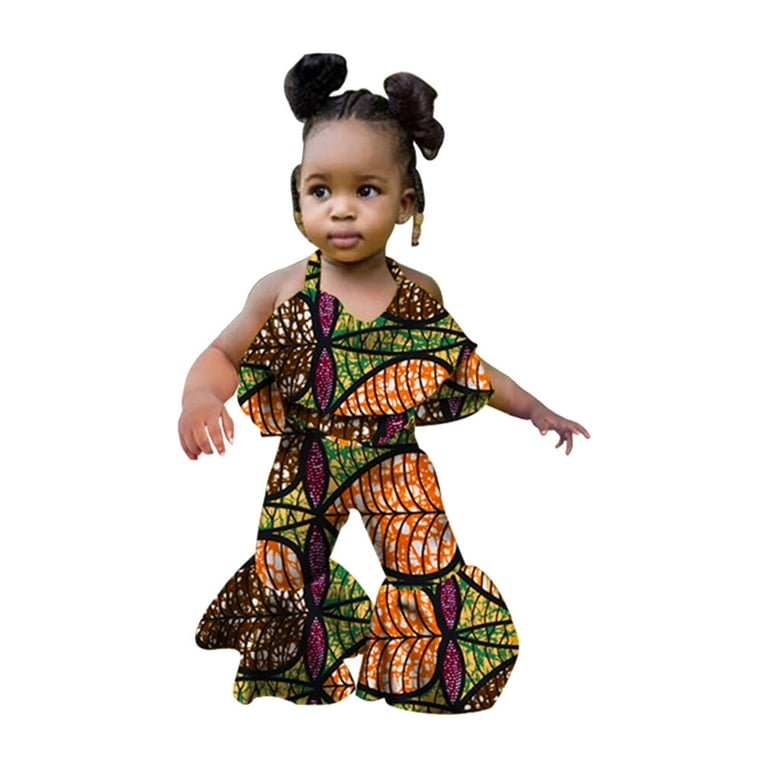 Clothes Ankara Jumpsuit For Baby Girl Toddler Baby Girls African