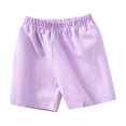 thumbnail image 1 of Toddler Baby Girls Bermuda Shorts High Elastic Waist Wide Leg Shorts Casual Trendy Summer for Kids Size 1-7 Years, 1 of 5