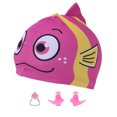 thumbnail image 1 of Ardorlove Toddler Baby Girls Boys Cartoon Fish Swim Caps With Nose Clip and Ear Plug, Kids Elastic Swimming Hats Waterproof Stretchy Swim Bathing Caps Keep Hair Clean Dry 1-5T, 1 of 6