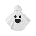 thumbnail image 1 of Toddler Baby Girls Boys Halloween Costume Cosplay Ghost Smile Cape Cloak Fancy Party Hoodie 1-6 Years, 1 of 8