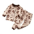 thumbnail image 1 of Toddler Baby Girls Boys Pajamas Cotton Print Romper Unisex Sleepsuits Jumpsuit Size 3-6 Months, 1 of 4