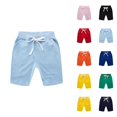 thumbnail image 1 of Toddler Baby Girls Boys Solid Spring Summer Shorts Cute Ruffle Trim Bloomers Soft Cotton Lightweight Toddler Casual Clothes, 1 of 3