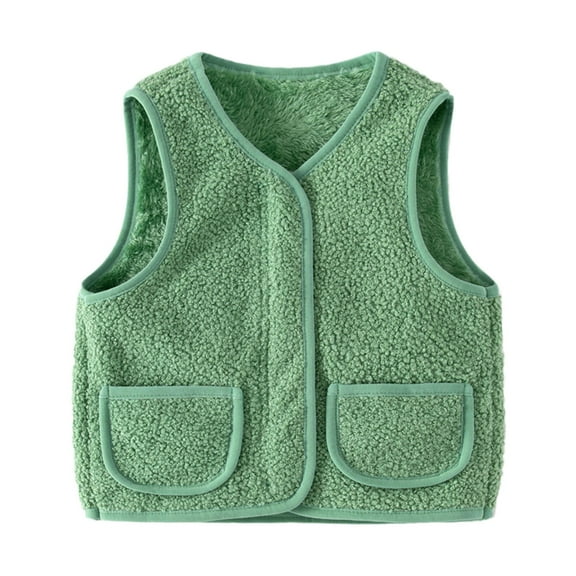 Toddler Baby Girls Boys Winter Warm Vest Full Zipper Vest Winter Sleeveless Coat Outwear Zip Windproof Padded Vest Jacket Sweater Vest Warm Tops