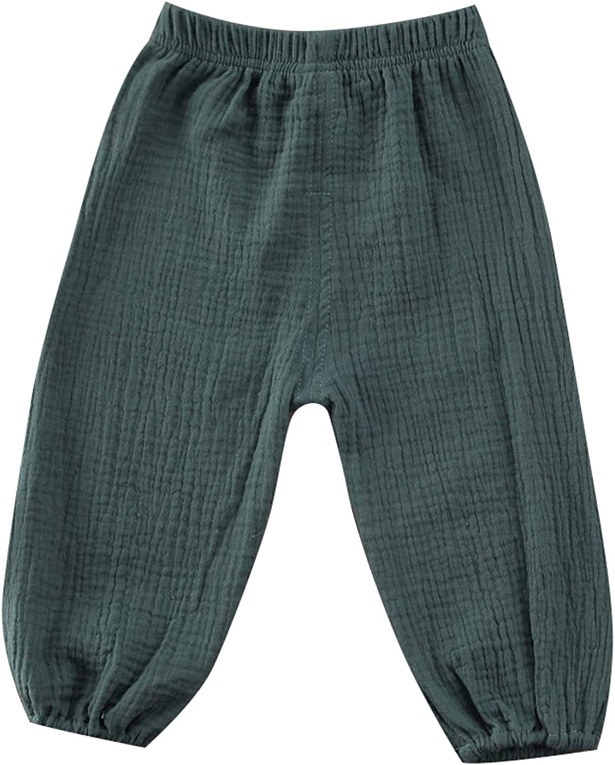 Toddler Baby Girls Clothes Solid Ruffle Summer Long Pants Bloomers