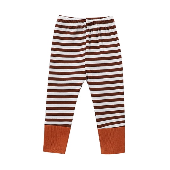 Toddler Baby Girls Comfy Soft Tights Striped Patchwork Pants for Infant Boys Girls Fall Winter Causal Cute Leggings Outfits