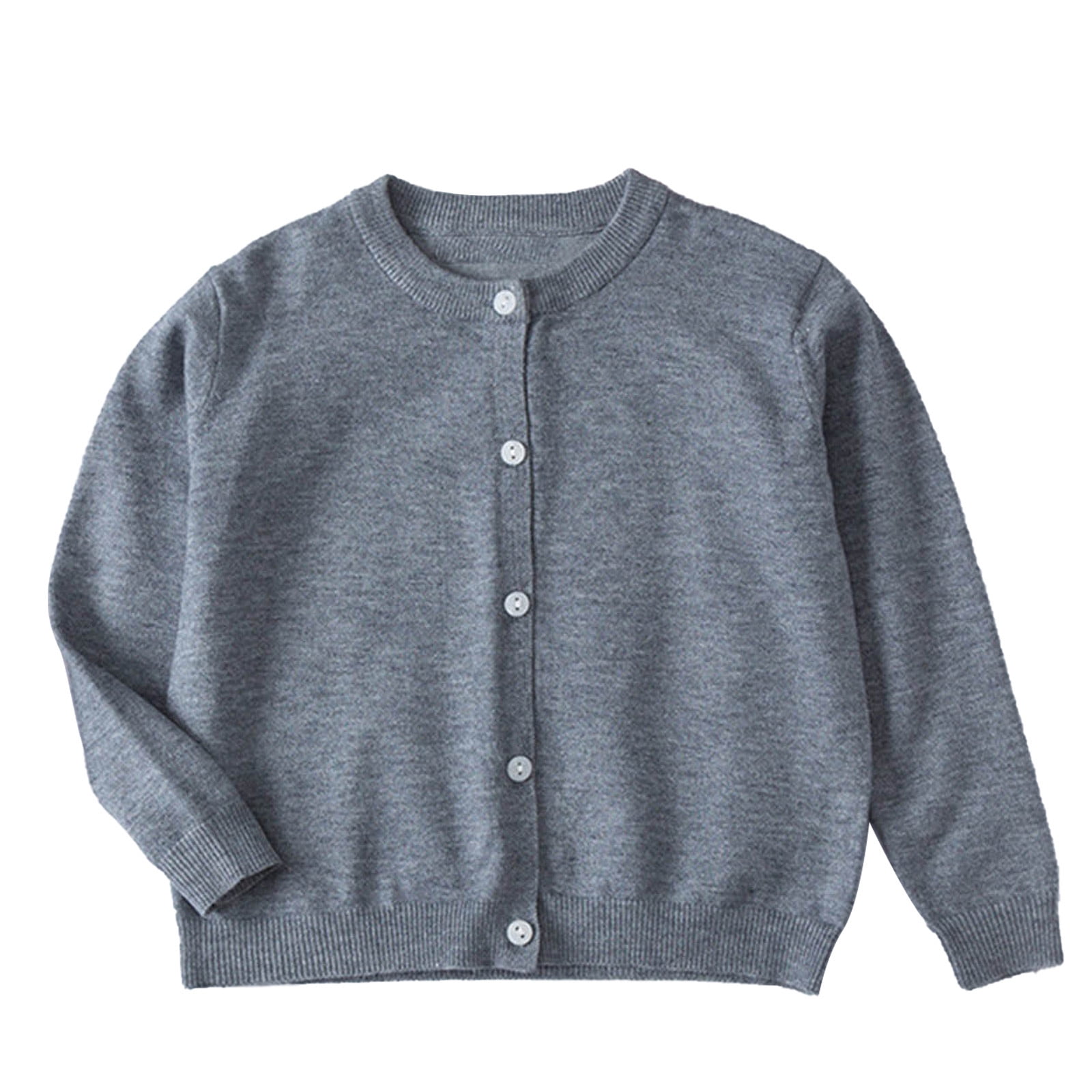 Toddler Baby Girls Cotton Cardigan Long Sleeve Button Knit Cardigans