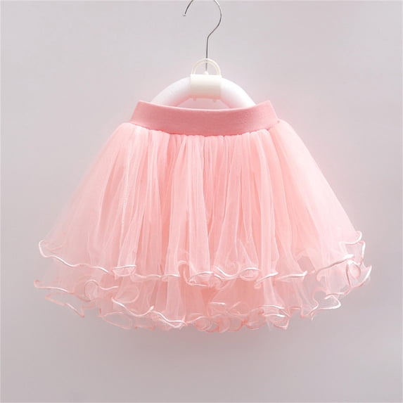 Toddler Baby Girls Fluffy Tulle Skirt with Elastic Waist for Party Dance Performances Wear 3-4 Years