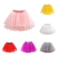 thumbnail image 1 of Toddler Baby Girls Fluffy Tulle Tutu Mini Skirt with Wide Elastic Waistband A-Line Skort for Party Dance Performance Ball Gown Skirts, 1 of 5