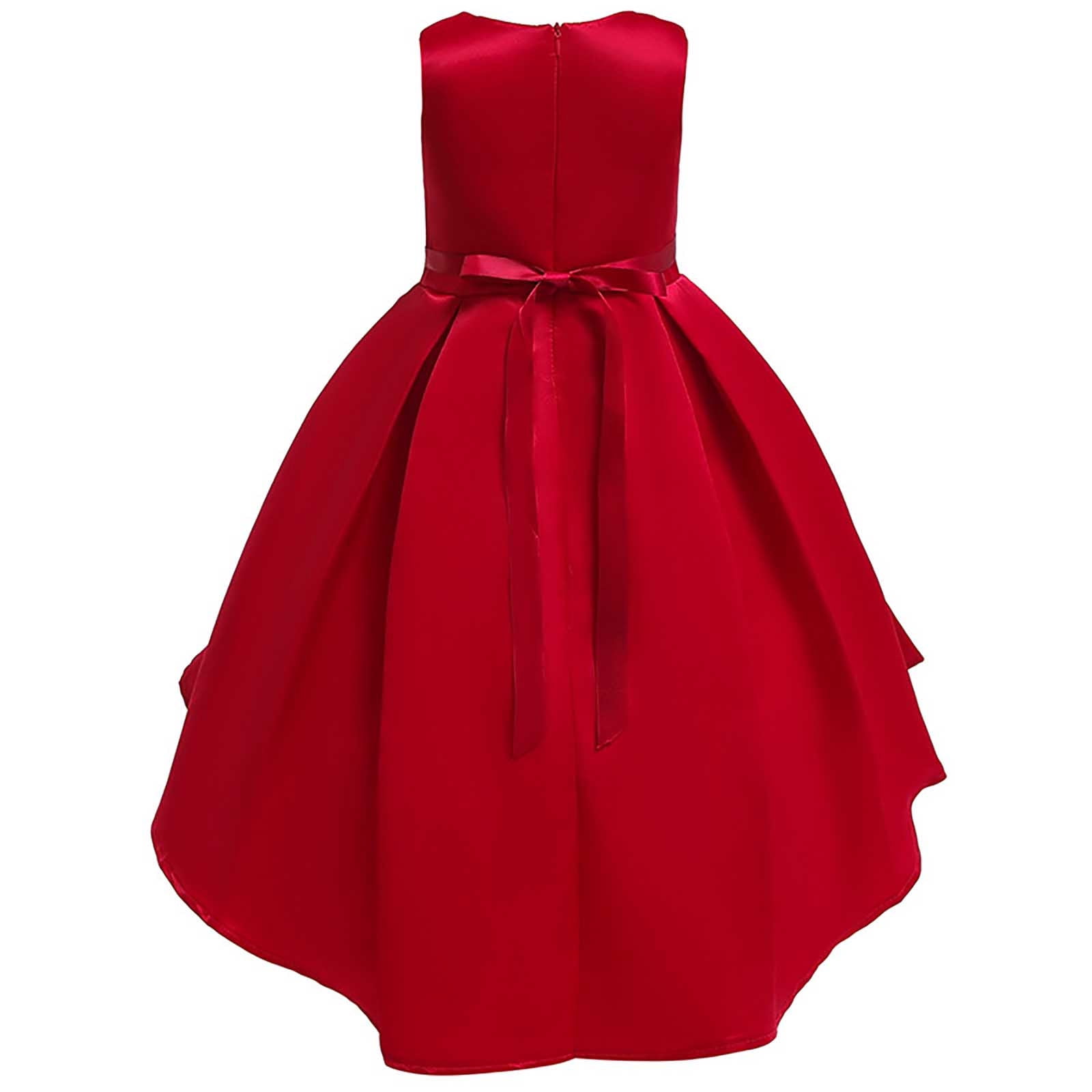 Toddler Baby Girls Formal Dresses Sleeveless Tulle Bowknot Dress