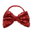 thumbnail image 1 of Toddler Baby Girls Paillette Headband Bowknot Elastic Hair Band For Kids Accessories, Red, 1 of 2