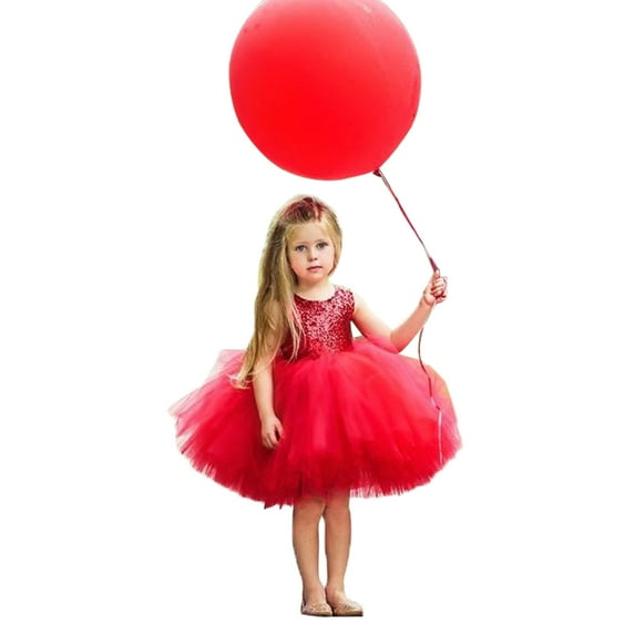 Toddler Baby Girls Party Sequins Dress Formal Ball Gowns Bridesmaid Dresses Sundress