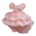 thumbnail image 1 of Toddler Baby Girls Party Shinny Tulle Mesh Ruffles Sequin Princess Dress Tutu Puffy Pageant Gown 1-10Years, 1 of 7