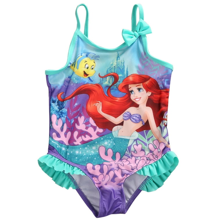 Toddler Baby Girls Princess Mermaid One Piece Swimsuit Kids Bikini Beach Swimwear Bathing Suit