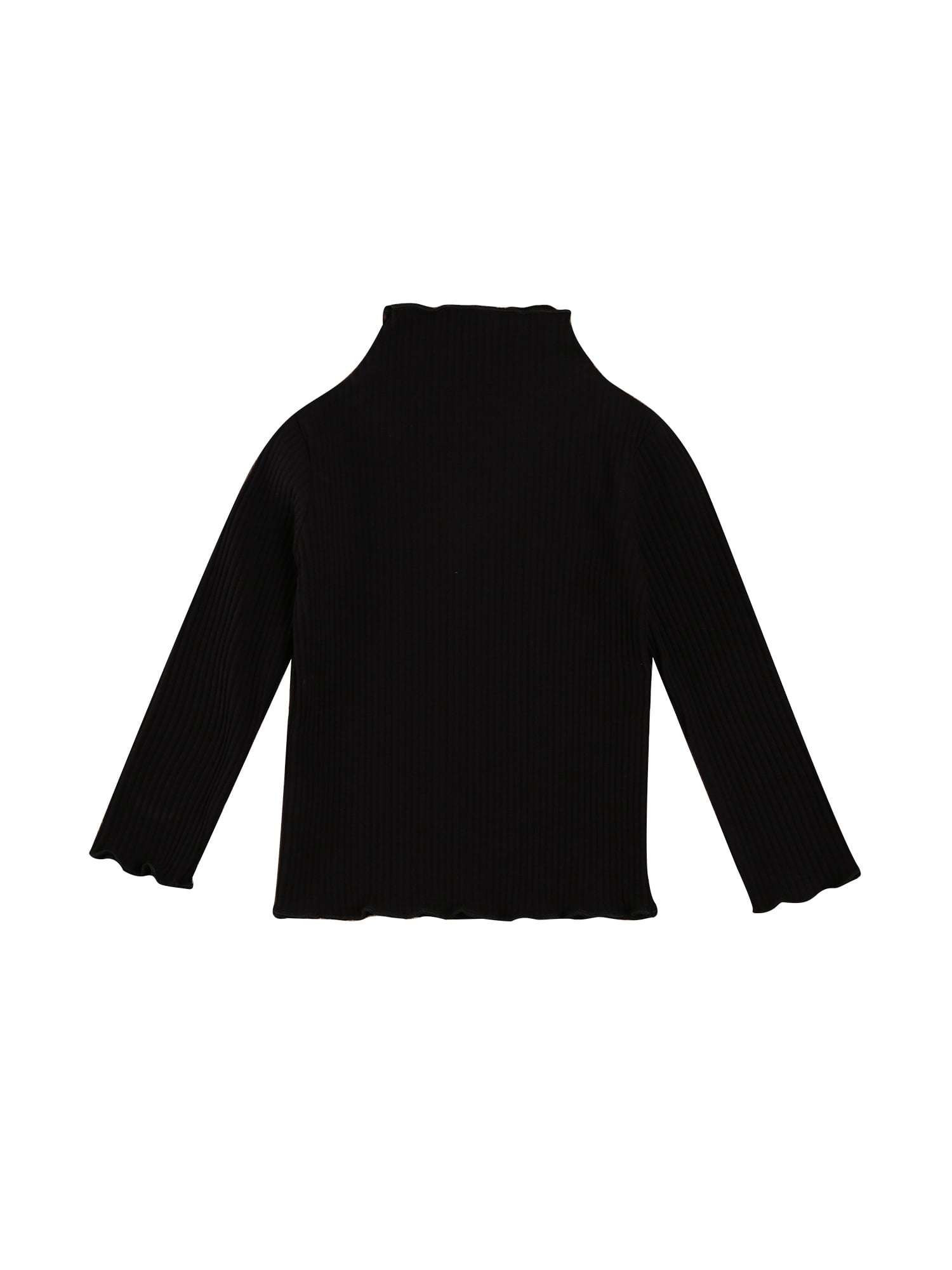 BODY WRAPPERS LONG SLEEVE TURTLENECK MIDRIFF PULLOVER - CHILD #BWP006 main image 1