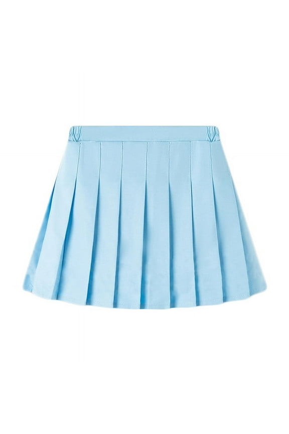 Toddler Baby Girls Skirts Girl Uniform Skirt, Teen Girls Pleated Skirt, High Waist School Uniform A-Line Short Skirt Skirts for Girls Blue 10-11Y