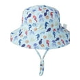 thumbnail image 1 of Toddler Baby Girls Summer Bucket Sun Hat Breathable Adjustable Fisherman Hats, 1 of 6