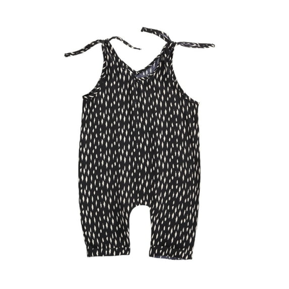 Toddler Baby Girls Summer Chiffon Jumpsuit Sling Sleeveless Printed Long Romper Overall Clothes